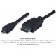 HDMI Macho a micro HDMI Macho, Blindado, Negro, 2 m